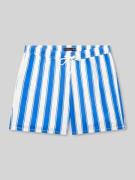 Tommy Hilfiger Regular Fit Badeshorts mit Allover-Muster in Royal, Grö...