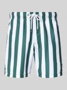 Shiwi Badehose mit Gesäßtasche und elastischem Bund in Dunkelgruen, Gr...