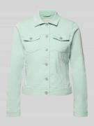 Tom Tailor Regular Fit Jeansjacke aus Baumwoll-Mix in Mint, Größe L