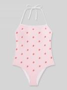 TOMMY HILFIGER Badeanzug mit Neckholder in Rosa, Größe L