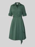 ROBE LÉGÈRE Knielanges Hemdblusenkleid mit Bindegürtel in Gruen, Größe...