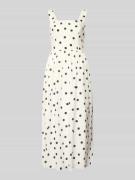 Apricot Midikleid mit Karree-Ausschnitt in Black, Größe L