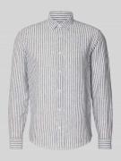 Only & Sons Regular Fit Freizeithemd aus Leinen-Baumwoll-Mix Modell 'C...