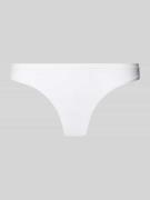 Jake*s Casual String mit elastischem Logo-Bund in Weiss, Größe L