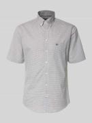 Fynch-Hatton Modern Fit Freizeithemd mit Brusttasche und Logo-Stitchin...