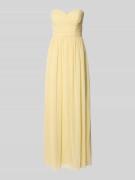 Mascara Maxikleid im Off-Shoulder-Look in Hellgelb, Größe 32