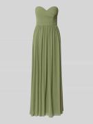 Mascara Maxikleid im Off-Shoulder-Look in Oliv, Größe 32