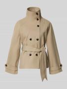 Neo Noir Trench Jacke mit Bindegürtel Modell 'Munet' in Beige, Größe 4...