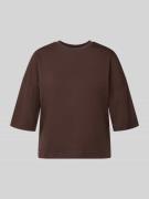 OPUS T-Shirt mit überschnittenen Schultern Modell 'Sarenzi' in Dunkelb...