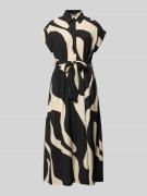 Mango Hemdblusenkleid mit Bindegürtel Modell 'NIKITA' in Black, Größe ...