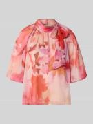 Rinascimento Schluppenbluse mit Ballonärmeln in Rosa, Größe L