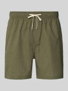 SELECTED HOMME Badehose mit Baumwoll-Anteil Modell 'COOPER' in Oliv, G...