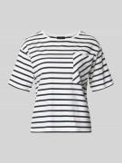 monari T-Shirt mit Brusttasche und Rundhalsausschnitt in Marine, Größe...