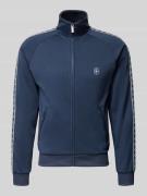 REVIEW Trainingsjacke mit aufgesetztem Band auf Raglanärmeln in Marine...