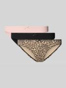 Jake*s Casual Slip mit Schleifen-Applikation im 3er-Pack in Taupe, Grö...