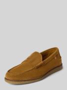 Floris Van Bommel Loafers aus Leder Modell 'De Krepper' in Cognac, Grö...