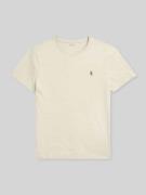 Polo Ralph Lauren Regular Fit T-Shirt aus reiner Baumwolle in Beige Me...