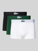Lacoste Trunks aus Baumwoll-Mix im 3er-Pack in Gruen, Größe L