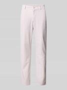 Tom Tailor Denim Straight Leg Hose aus Leinen-Baumwoll-Mix in Hellgrau...