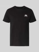 Alpha Industries T-Shirt mit Logo und Rundhalsausschnitt in BLACK, Grö...