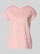 Christian Berg Woman T-Shirt mit Rundhalsausschnitt und Stitchings in ...