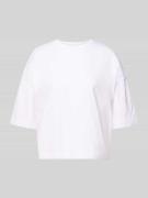 OPUS T-Shirt mit überschnittenen Schultern Modell 'Sarenzi' in Weiss, ...