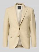 bugatti Regular Fit 2-Knopf-Sakko mit Pattentaschen in Beige, Größe 25