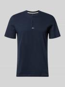s.Oliver RED LABEL Regular Fit T-Shirt aus reiner Baumwolle in Marine,...