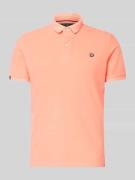 Superdry Regular Fit Poloshirt mit Logo-Stitching in Neon Orange, Größ...