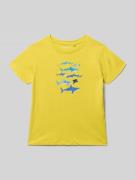 Blue Seven T-Shirt mit Motiv-Print und Rundhalsausschnitt in DUNKEL GE...