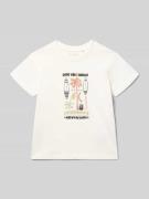 Blue Seven T-Shirt mit Motiv-Print in Offwhite, Größe 104