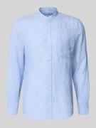 SEIDENSTICKER Slim Fit Leinenhemd mit Stehkragen Modell 'Mandarin' in ...