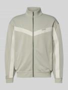 HUGO Relaxed Fit Sweatjacke mit Baumwoll-Anteil Modell 'DARTI' in Mint...