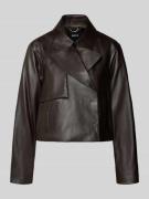 BOSS Regular Fit Lederjacke aus echtem Lammleder Modell 'SARCAE' in Du...