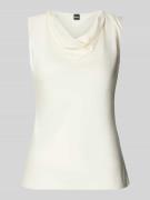 BOSS Regular Fit Blusentop aus Seiden-Mix Modell 'BELIDINA' in Offwhit...