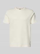 JOOP! Collection T-Shirt mit Logo-Stitching Modell 'Priamo' in Offwhit...