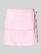 JJXX Minirock mit Leinen-Anteil Modell 'Sina' in Rosa, Größe L