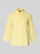 Brax Regular Fit Hemdbluse aus reinem Leinen Modell 'VICKY' in Hellgel...