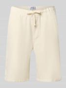 JAKE*S STUDIO MEN Shorts aus Baumwolle mit elastischem Bund in Ecru, G...