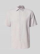 MCNEAL Regular Fit Freizeithemd aus Leinen-Baumwoll-Mix in Kitt, Größe...