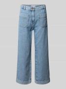 Jake*s Casual Cropped Jeans mit aufgesetzten Taschen in Hellblau, Größ...