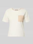 Christian Berg Woman Selection Regular Fit T-Shirt mit Strick-Detail i...