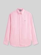 Tommy Hilfiger Regular Fit Freizeithemd aus reinem Leinen in Rosa, Grö...