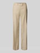 Raphaela By Brax Flared Stoffhose aus Leinen-Mix in Beige, Größe 36K