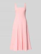 Staud Knielanges Kleid mit Karree-Ausschnitt Modell 'WILLOW' in Hellro...