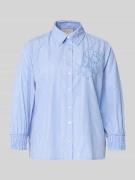 FREE/QUENT Regular Fit Bluse mit 3/4-Arm Modell 'EVALINA' in Blau, Grö...