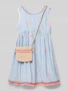 Happy Girls Kleid mit Umhängetasche in Bleu, Größe 104