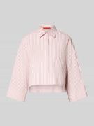 MAX&Co. Boxy Fit Hemdbluse aus reiner Baumwolle Modell 'VELOCE' in Ros...