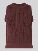 BOSS Slim Fit Top aus Viskose-Mix Modell 'FASSIA' in Schoko, Größe L