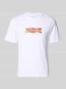 Jack & Jones T-Shirt mit Logo und Rundhalsausschnitt in Weiss, Größe L